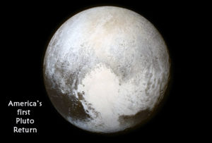 America's First Pluto Return and the Jupiter Saturn Synod