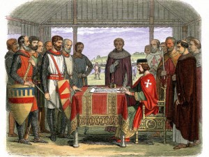 King John signing Magna Charta image